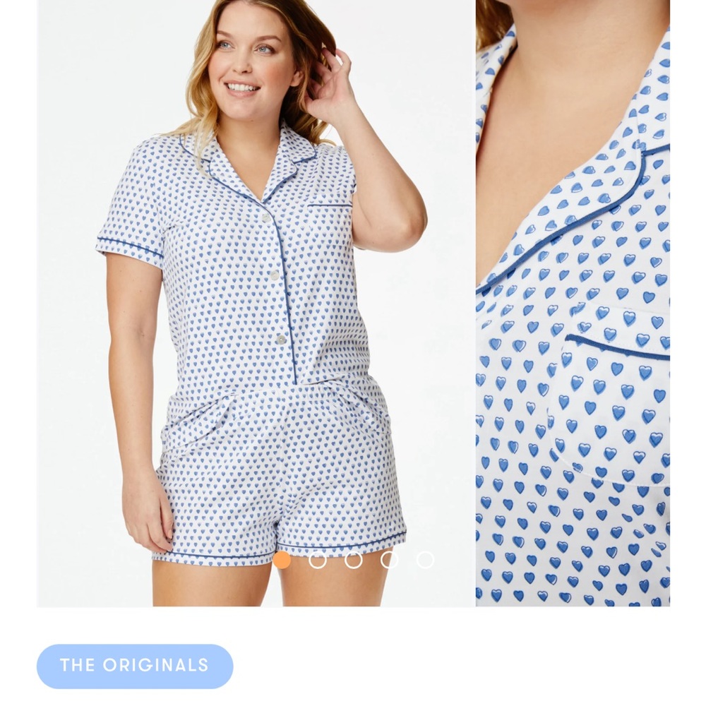 Roller Rabbit Blue Heart Pajamas Size XS
